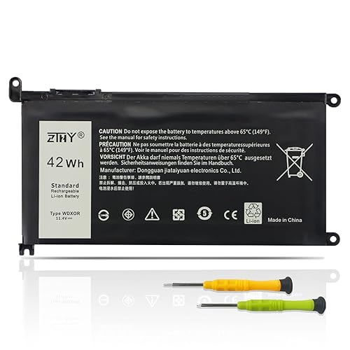 WDX0R 3CRH3 Battery Replacement for Dell Latitude 3480 3580 3189 3379 Inspiron 15 7579 7573 7560 7569 7570 5565 5567 5570 5578 5579 7586 7368 7378