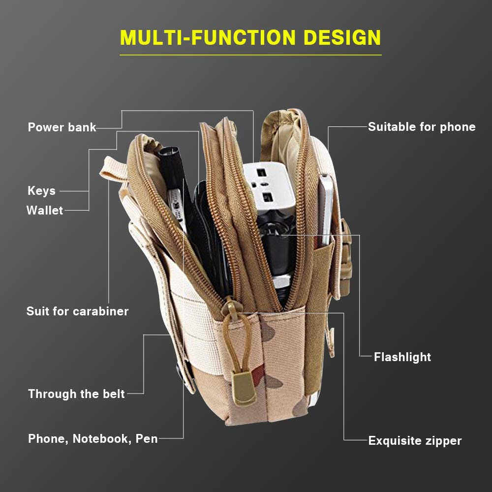 Waist Cell Phone Holster Belt Bag Universal Outdoor Phone Pouch Case Gadget Pocket for iPhone X 8 7 6 6s Plus Samsung Galaxy S8 S7 S6 S5 S4 S3 Note 8