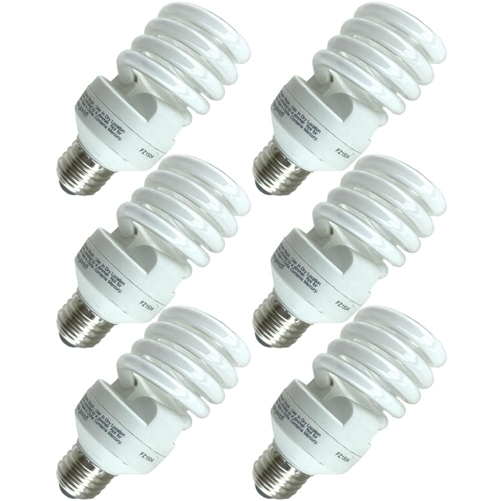 Replacement for Sylvania 26928, CF23EL/MICRO/835, 23 Watt, Spiral Compact Fluorescent Light Bulb (6 Pack)