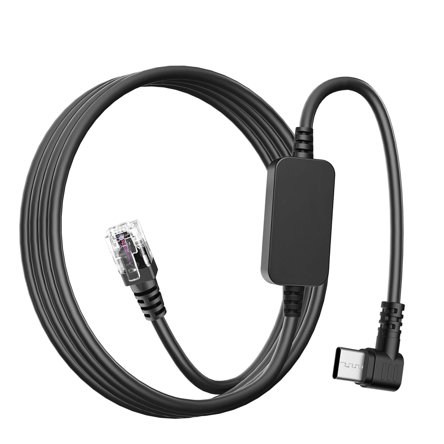 SYGGDERS USB-C to RJ11 Power Cord, Radar Detector Cable, for Replacing Radar Detector Cables Such as Uniden R1 R3 R7 Beltronics Cobra Whistler Escort