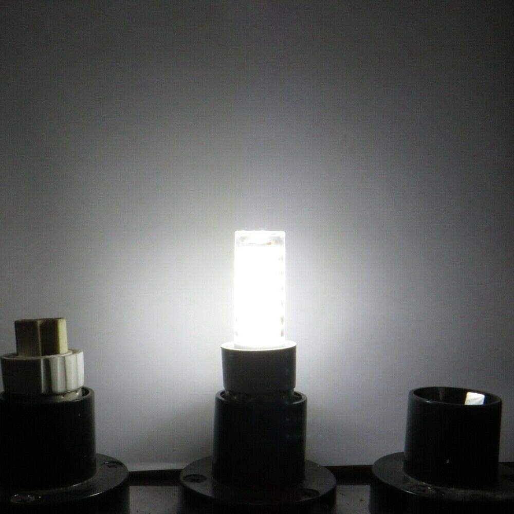 Lxcom Lighting Dimmable E11 LED Corn Bulb 10W Mini Ceramic Candelabra Bulbs (6 Pack)- 102 LEDs 2835 SMD 100W Equivalent Daylight White 6500K T3/T4