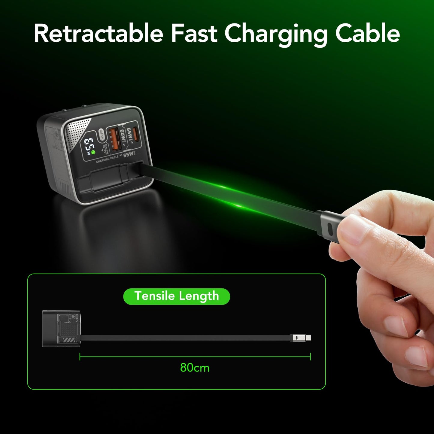 MFish 65W GaN Fast Wall Charger (Space Silver)