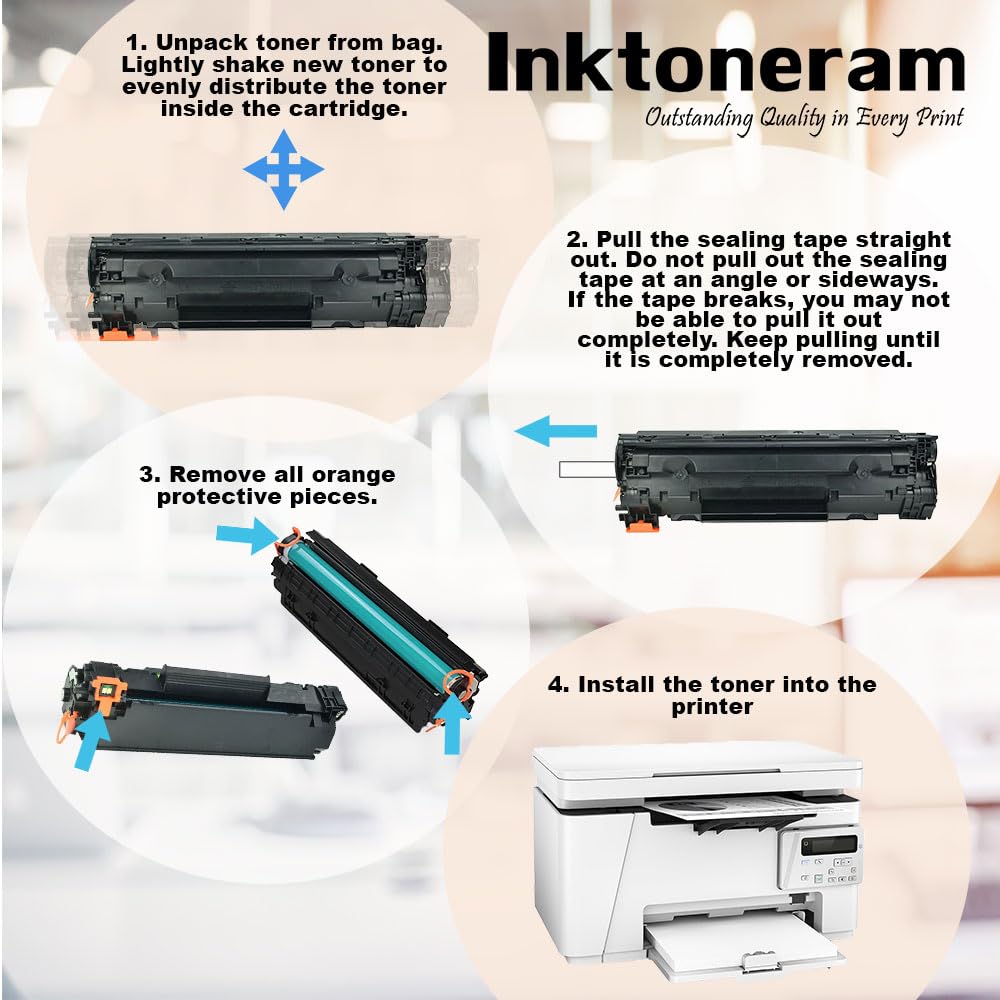 Inktoneram Compatible Toner Cartridge Replacement for HP CF279A 79A LaserJet Pro M12a M12w MFP M26a MFP M26nw (Black)