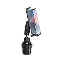 ARKON Mounts Slim-Grip Ultra Car Cup Phone Holder, Adjustable Mount Shaft, Expandable Cup Holder, Compatible with iPhone, Galaxy, Pixel and More