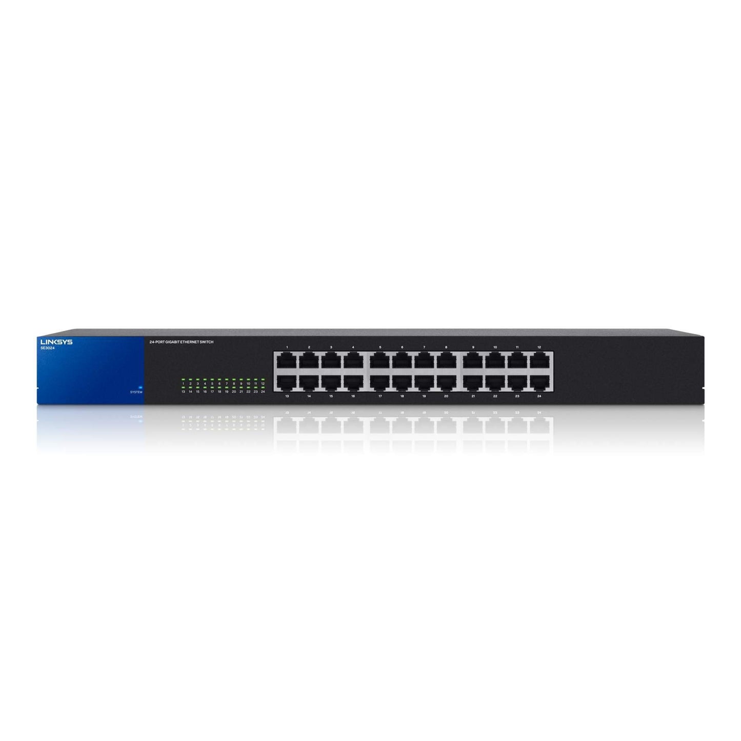 Linksys 24-Port Metallic Gigabit Switch (SE3024), Black