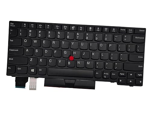 Laptop US Keyboard Compatible for Lenovo ThinkPad X280 A285 X390 X395 X13 Gen 1 L13 Gen 2 No Backlit Black 01YP000 01YP240 01YP040