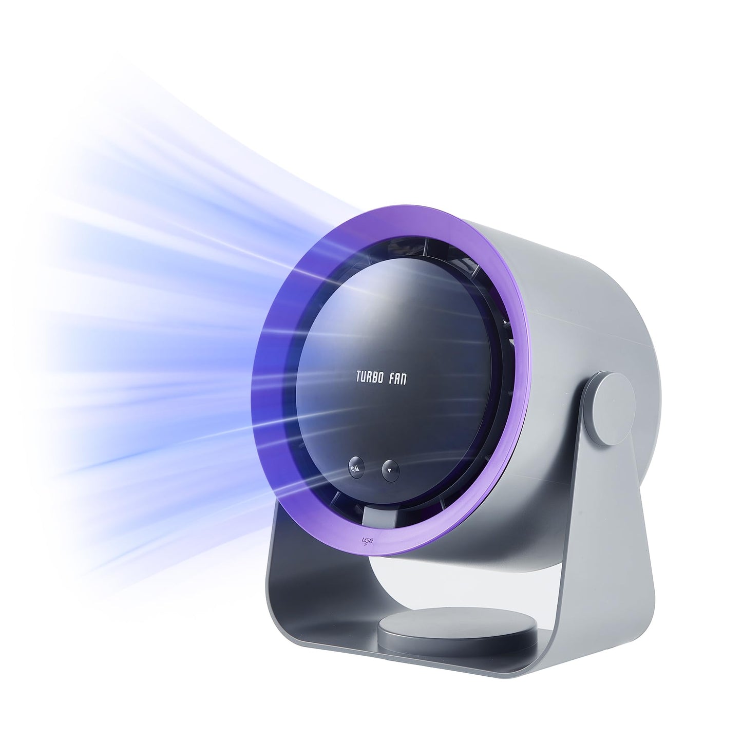 CATY&KITTEN Portable Table Fan, mini Fan for desk, bedside fan for Bedroom, Living Room, Kitchen, Dining Room, 5400mAh Rechargeable with longer