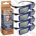 RetroDepth LT Lightweight Rechargeable DLP Link 3D Glasses for all DLP 3D Projectors (Benq, Optoma, Acer, Vivitek, Dell Etc) by Evolv3Dimensions (4