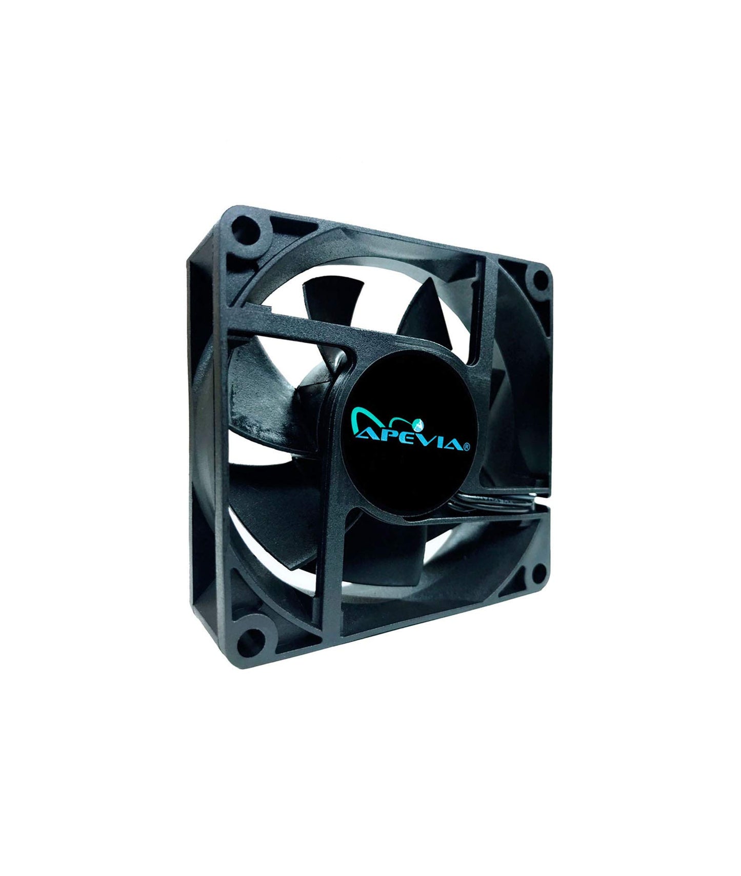 Apevia CF7025S-3 (3 Pk) 70mm x 70mm x25mm Black Case Fan W/4PIN Molex + 3PIN Motherboard Adapter