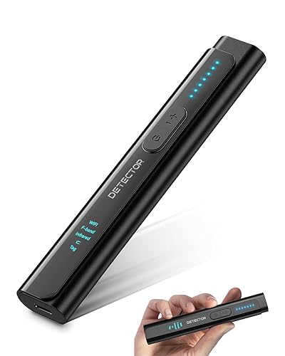 FIBATDOR Hidden Camera Detectors 6-in-1 Hidden Bug and Camera Detector GPS Tracker Detector for Travel, Hotels, Car