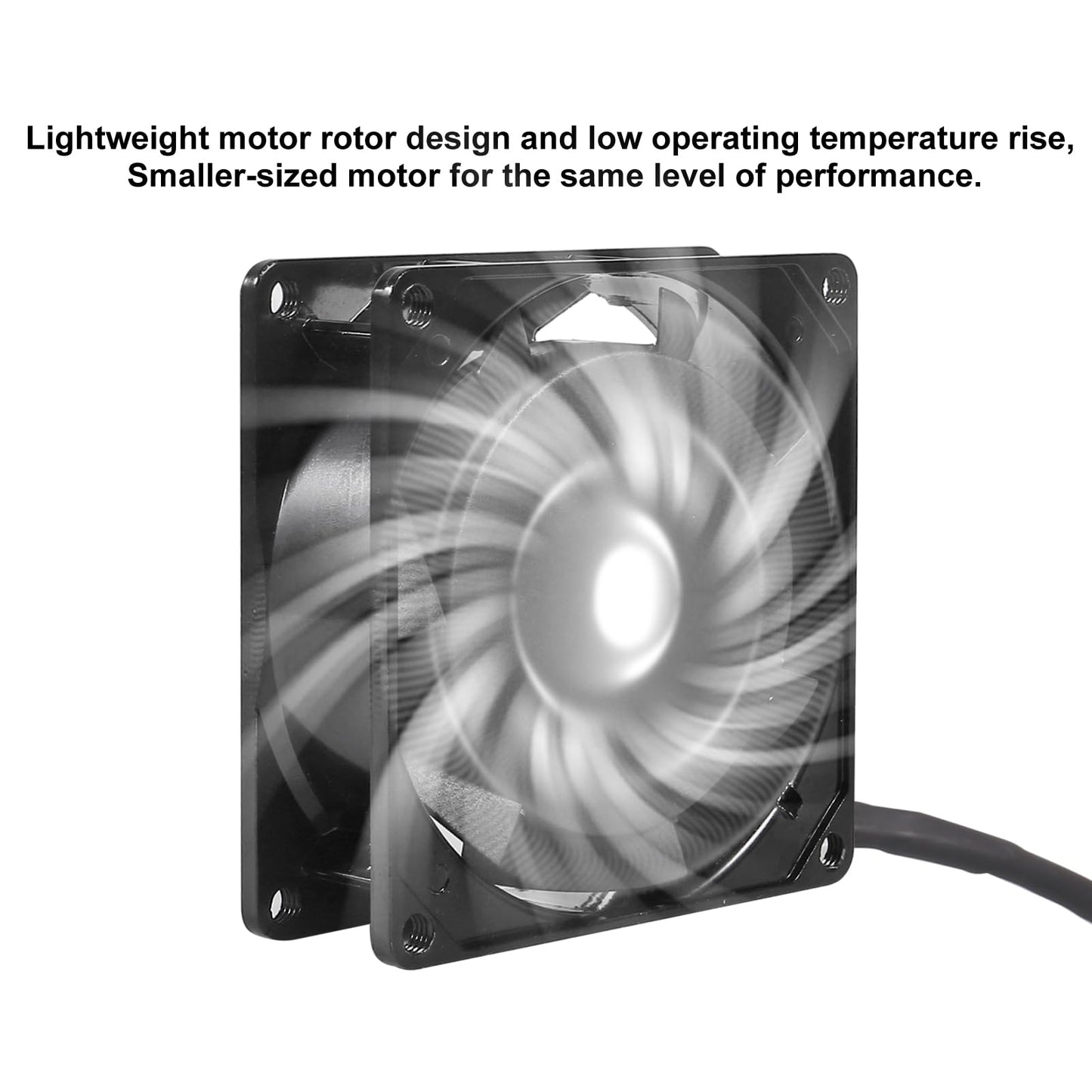 D-FLIFE 4pcs 8025 Cooling Fan 80x80x25mm DC 12V Cooler Brushless XH2.54 2Pin for DIY PC Computer Case - EC Industrial 80mm 25mm