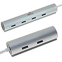 2 Pack USB C to USB 3.0 Adapters - 4 Ports + 7 Ports USB C Hubs (Type C to USB adapters) - Compatible with MacBook Pro, iPad Pro, XPS, Chromebook
