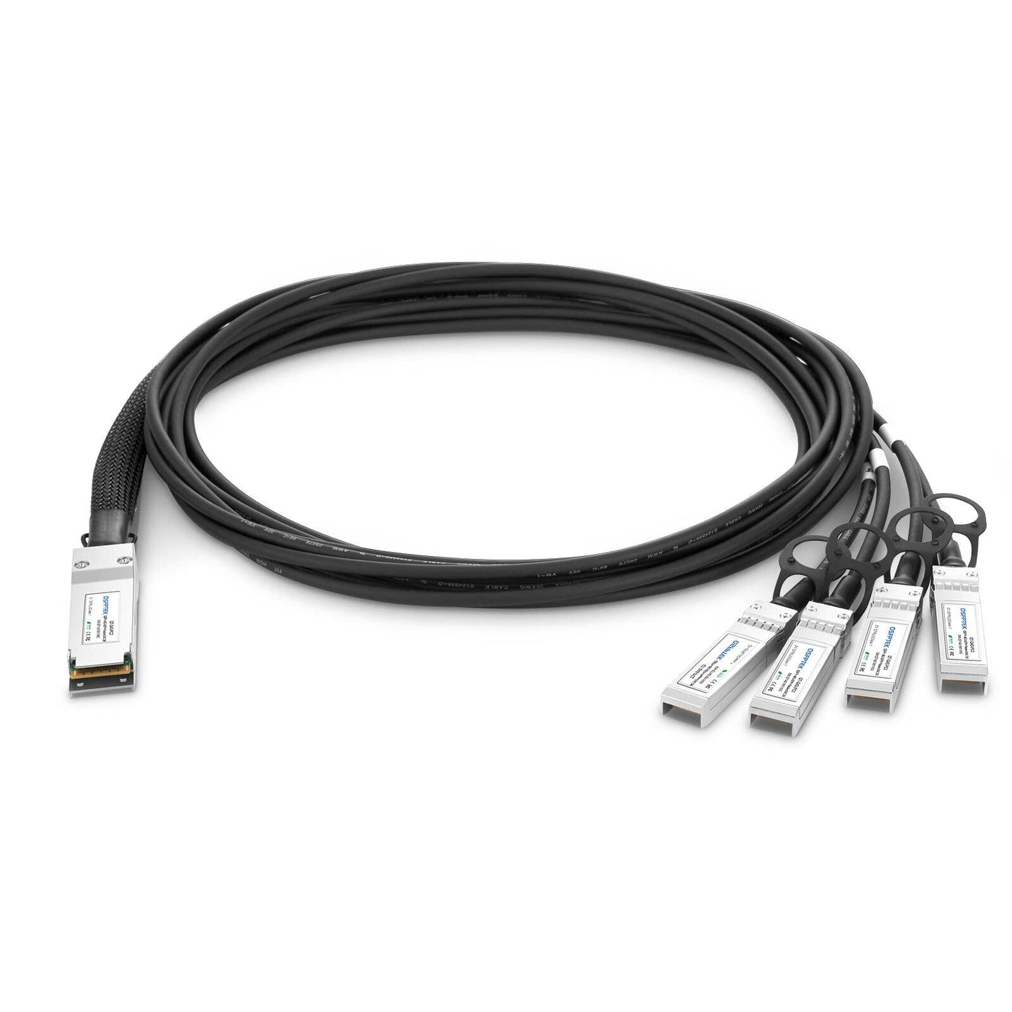 1m (3.3ft) 40G QSFP+ to 4xSFP+ Breakout Twinax Cable, 40GBASE-CR4 QSFP to SFP Passive Direct Attach Copper Cable Cable for QSFP-4SFP10G-CU1M