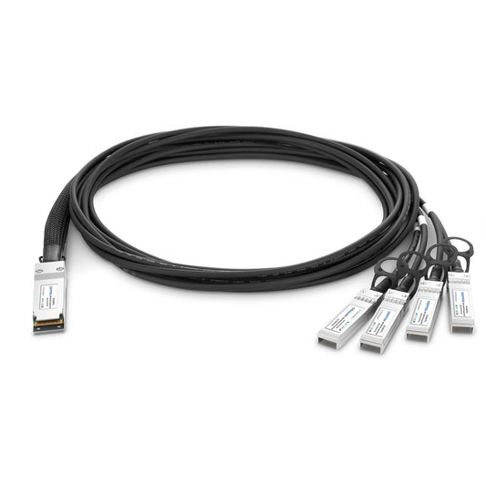 0.5m (2ft) 40G QSFP+ to 4 x 10G SFP+ Breakout Twinax Cable, 40GBASE-CR4 QSFP to SFP Passive Direct Attach Copper Cable for QSFP-4SFP10G-CU50CM