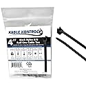 Kable Kontrol Radius Clamp Head Fuel Hose Cable Ties, 4 Inch 100 Pcs, 18 Lbs Tensile Strength, Nylon UV & Chemical Resistant Hose Clamp Zip Ties