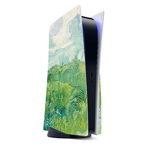 MightySkins Gaming Skin for PS5 / PlayStation 5 - Green Wheat Fields | Protective Viny wrap | Easy to Apply and Change Style | Made in The USA