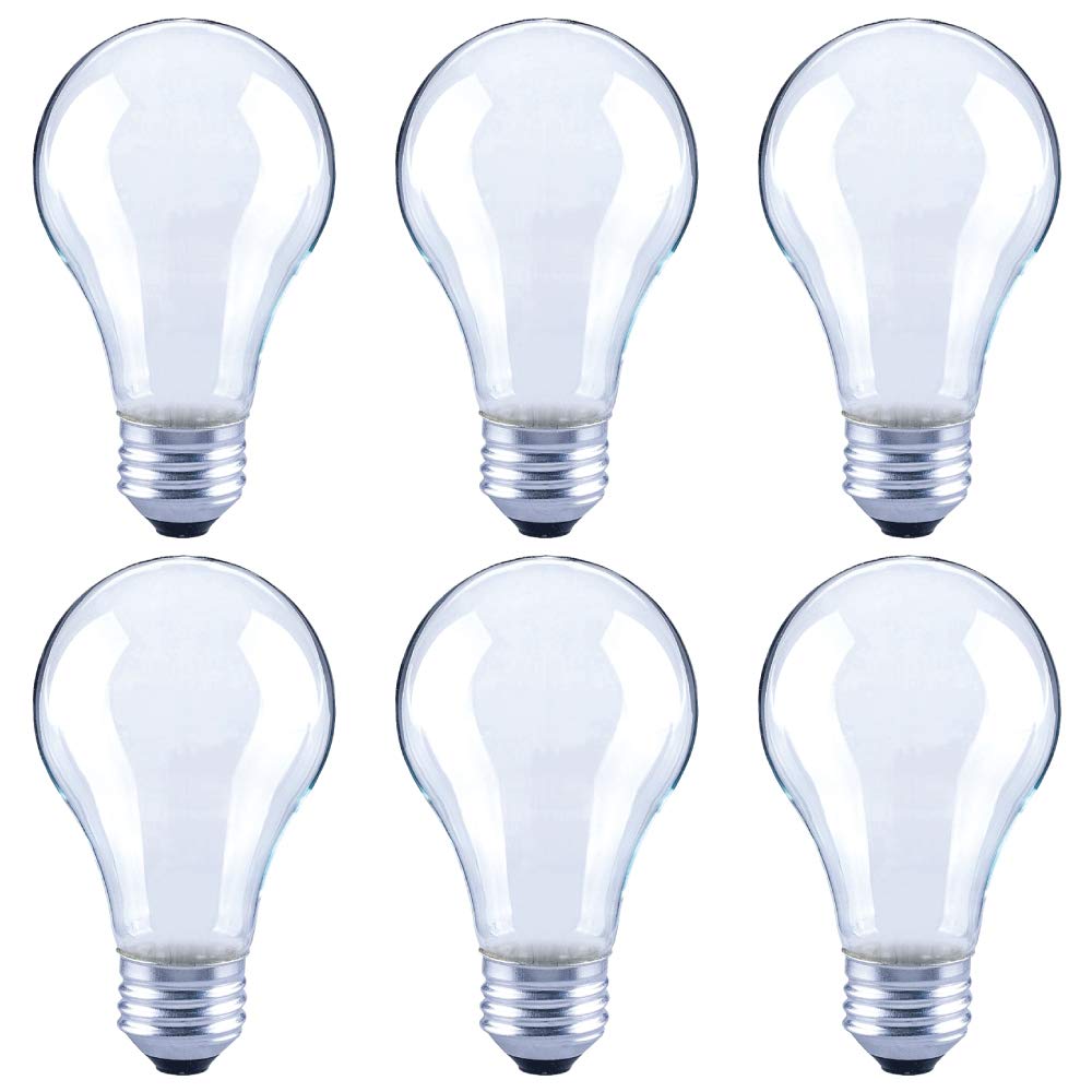 40-Watt Equivalent A19 Frosted Glass Filament Dimmable LED Light Bulb Soft White (6-Pack)