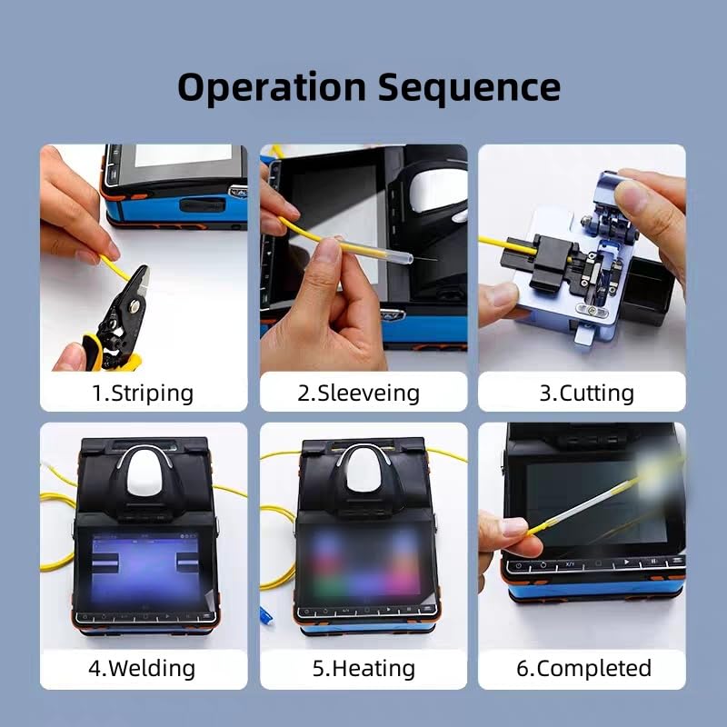 1000PCS Fiber Splice Sleeves,2.4mm Diam 60mm Length,Fusion Fiber Optic Cable Heat Shrinks Tubing,with Box,304 Stainless Steel PE Clear Hot Melt