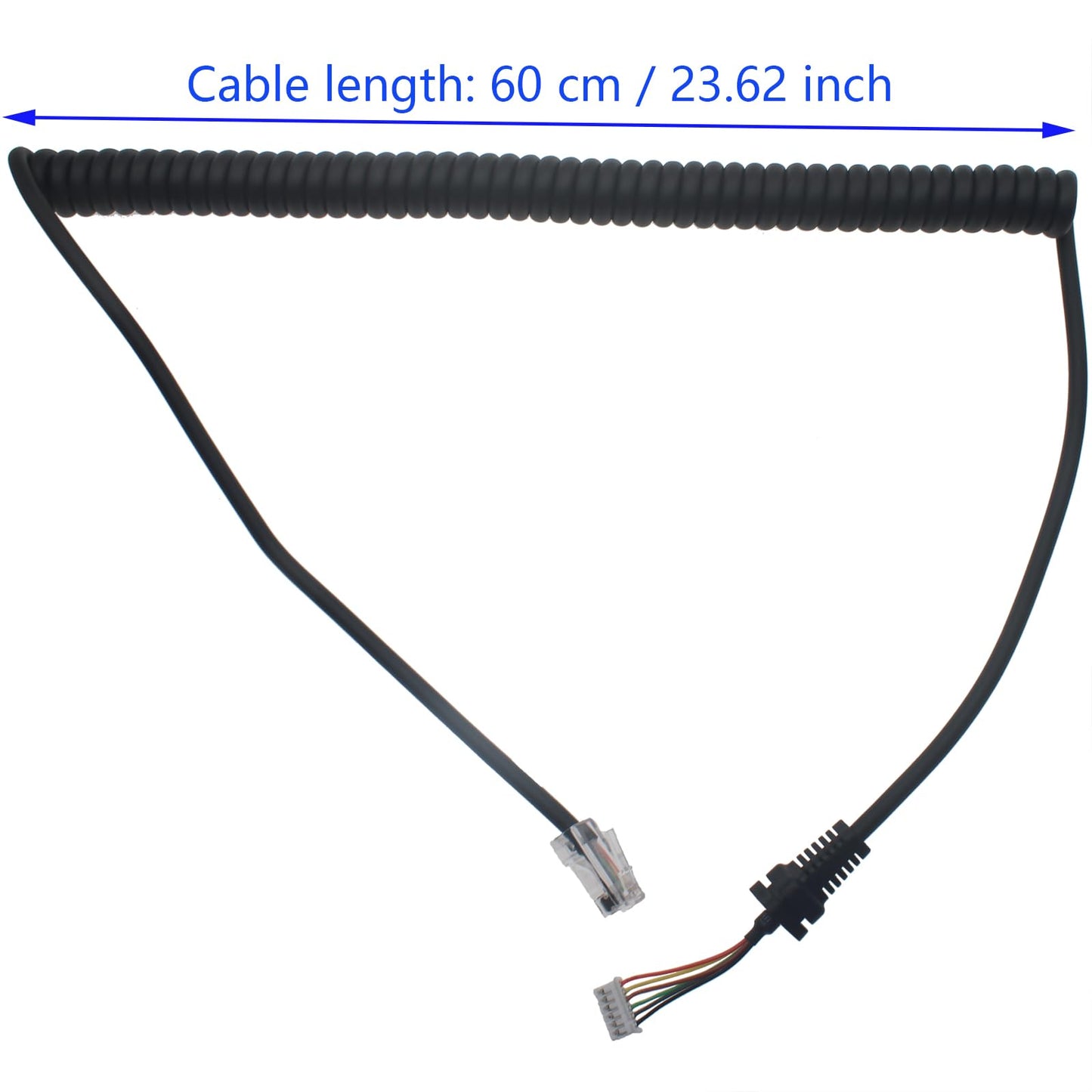 SYCZIOHU Replacement Microphones Cable Cord Wire 6-core for Car Radio Accessories Hand Microphone Connection or Extension Cable Production (1 PCS)