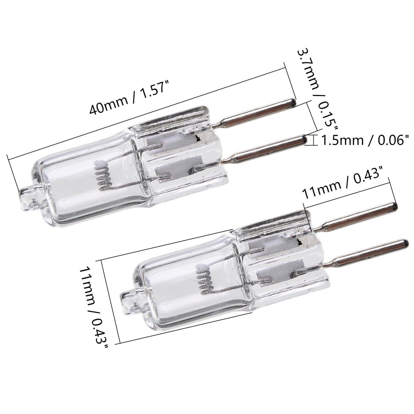 Othmro 2Pcs Halogen Bulbs, 50W 24V Halogen Light Bulbs, 3000K Lighting Bulbs, G5.3 Light Bulbs Soft White Under Cabinet Puck Lighting Replacements
