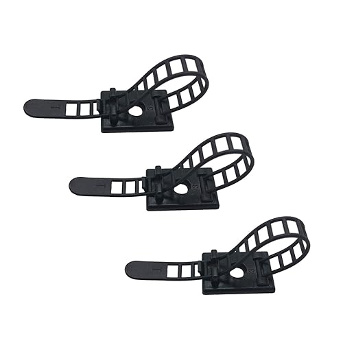 25 Pieces Desk Wire Organizer Cable Ties Zip Ties Adhesive Cord Clips Cable Management Cord Keeper Desk Wire Management