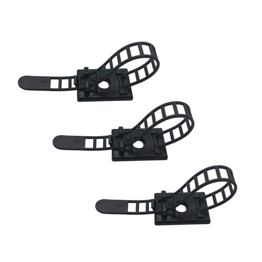 25 Pieces Desk Wire Organizer Cable Ties Zip Ties Adhesive Cord Clips Cable Management Cord Keeper Desk Wire Management