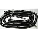 DIY-BizPhones 5-Pack Flat Black 25' Ft Long Handset Cords Compatible with Yealink IP Phone SIP T4 T4S T5 T5S Series T40P T41P T41S T42P T46G T48G T48S
