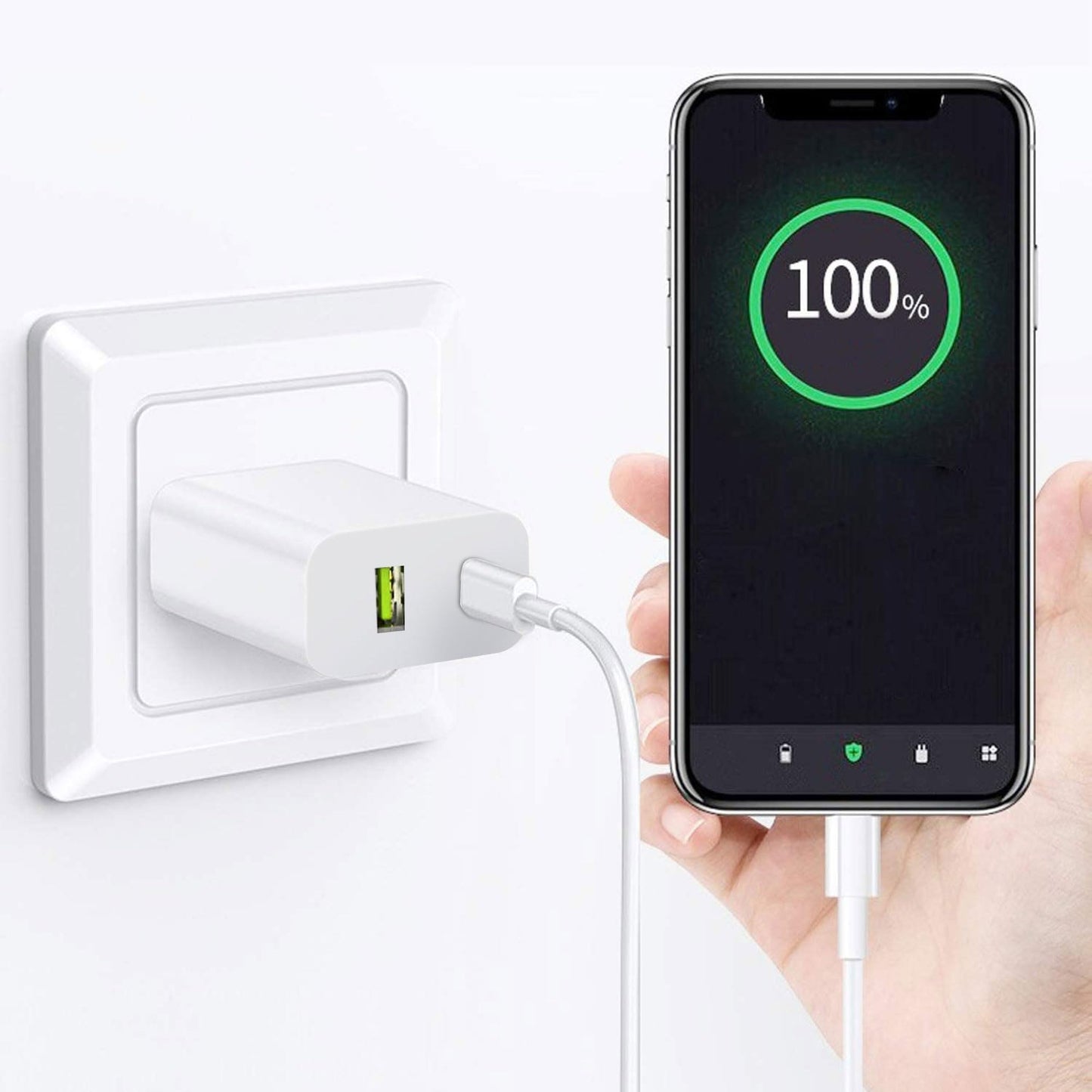 2 Pack USB C Charger Block, Dual Port Type C Wall Charger Fast Charging 20W Power Adapter Cube for iPhone 14/14 Pro/14 Pro Max/14 Plus/13/12/11