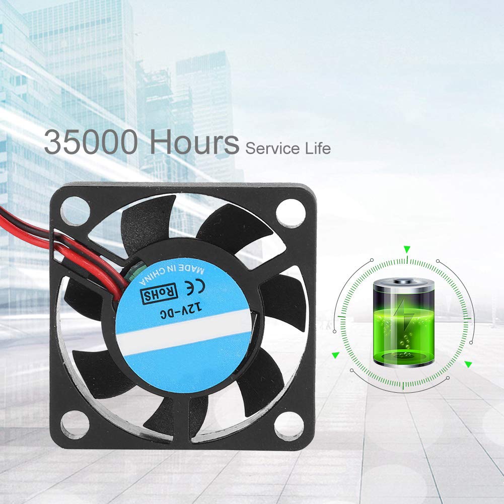 Mini Brushless Cooling Fan,PH2.0 2Pin 12V Motor Mini Brushless Cooler Cooling Fan 30x30x7mm 3007 12V Mini DC Cooling Fan Cooler for 3D Printers