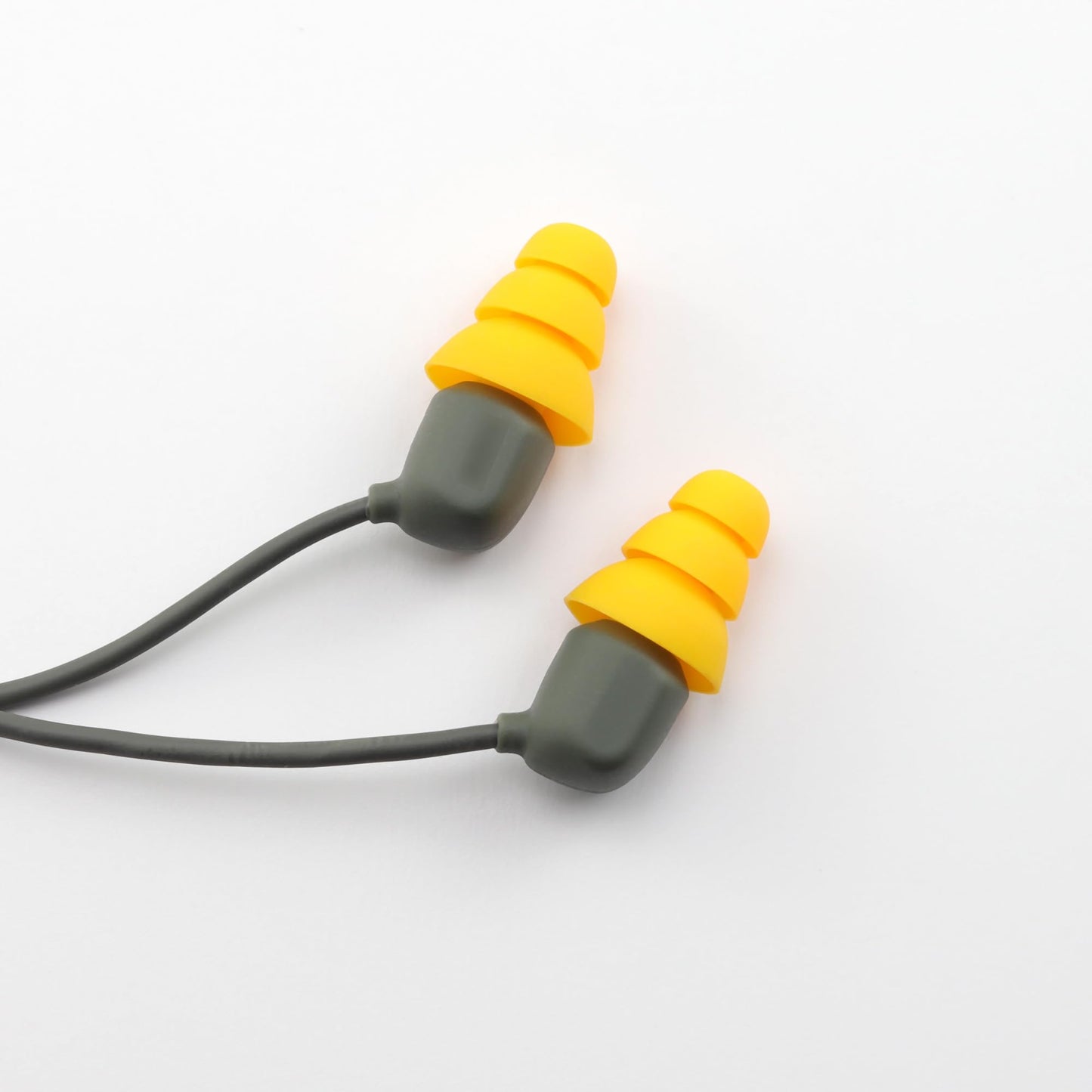 NANLANFAN Replacement Triple Flange Ear Tips for Elgin Discord Gen 3 / Rumble/Rumble Wired, Soft Silicone Ear Tips, 12 Pairs (Yellow, Large)