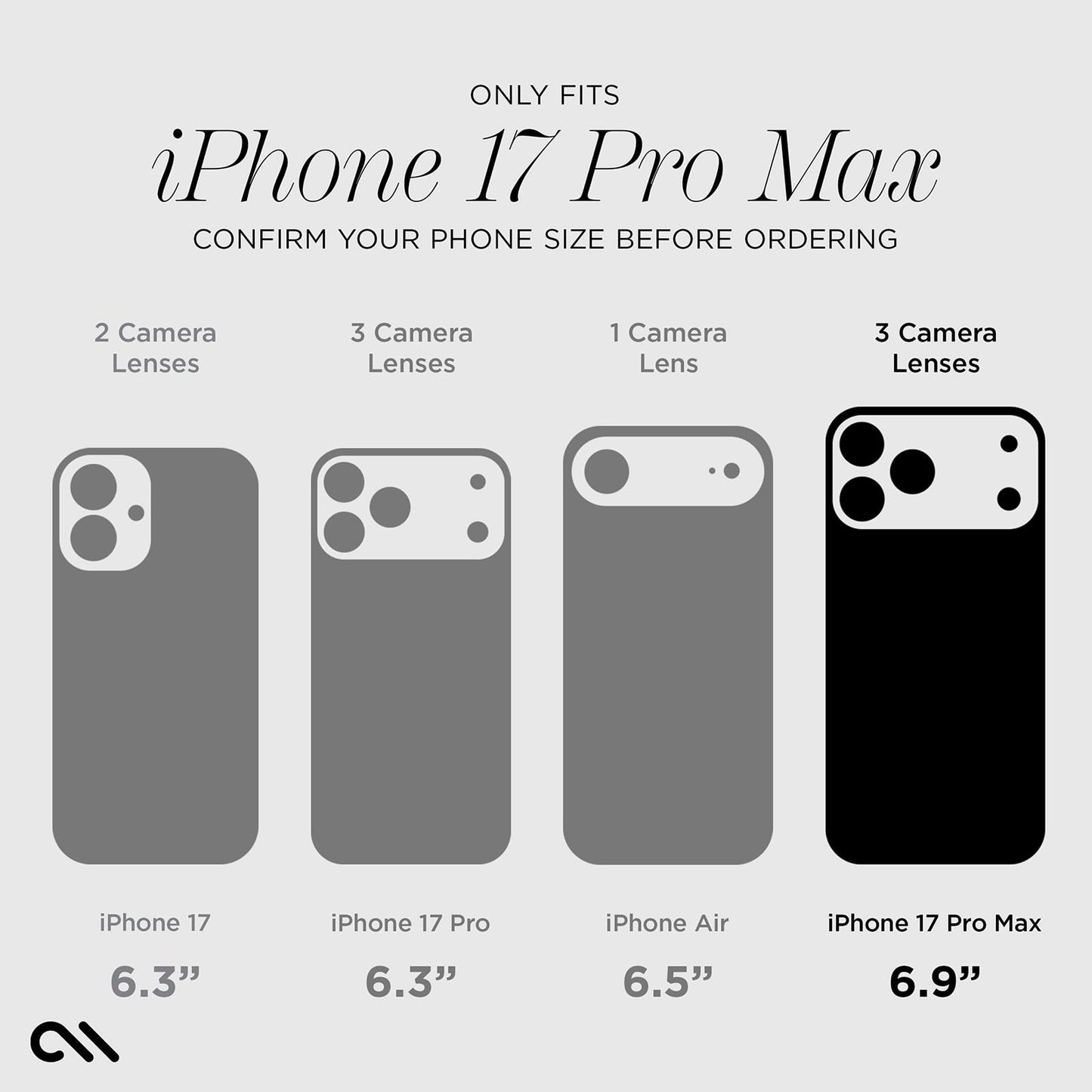 Case-Mate Soap Bubble iPhone 17 Pro Max Case - Peach Iridescent