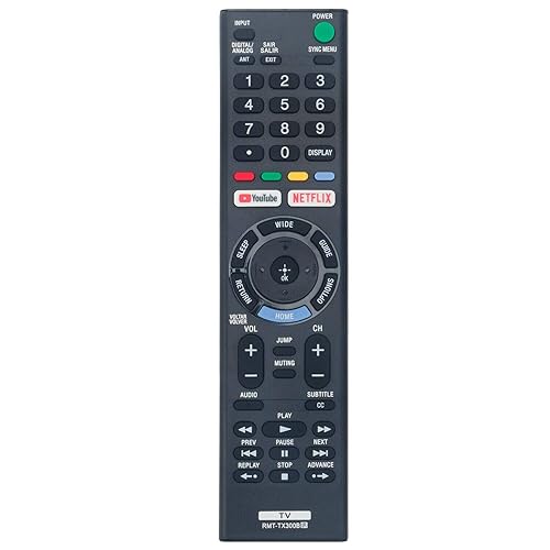 RMT-TX300B Replace Remote Control for Sony TV KD-43X727E KD-49X727E KD-55X727E KD49X725F