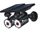 FREE 100-Week Replacement/Refund, Solar Motion Flood Security Lights Outdoor Waterproof Aluminum Case, Solar Motion Sensor LED Cameras Fill Spot Light