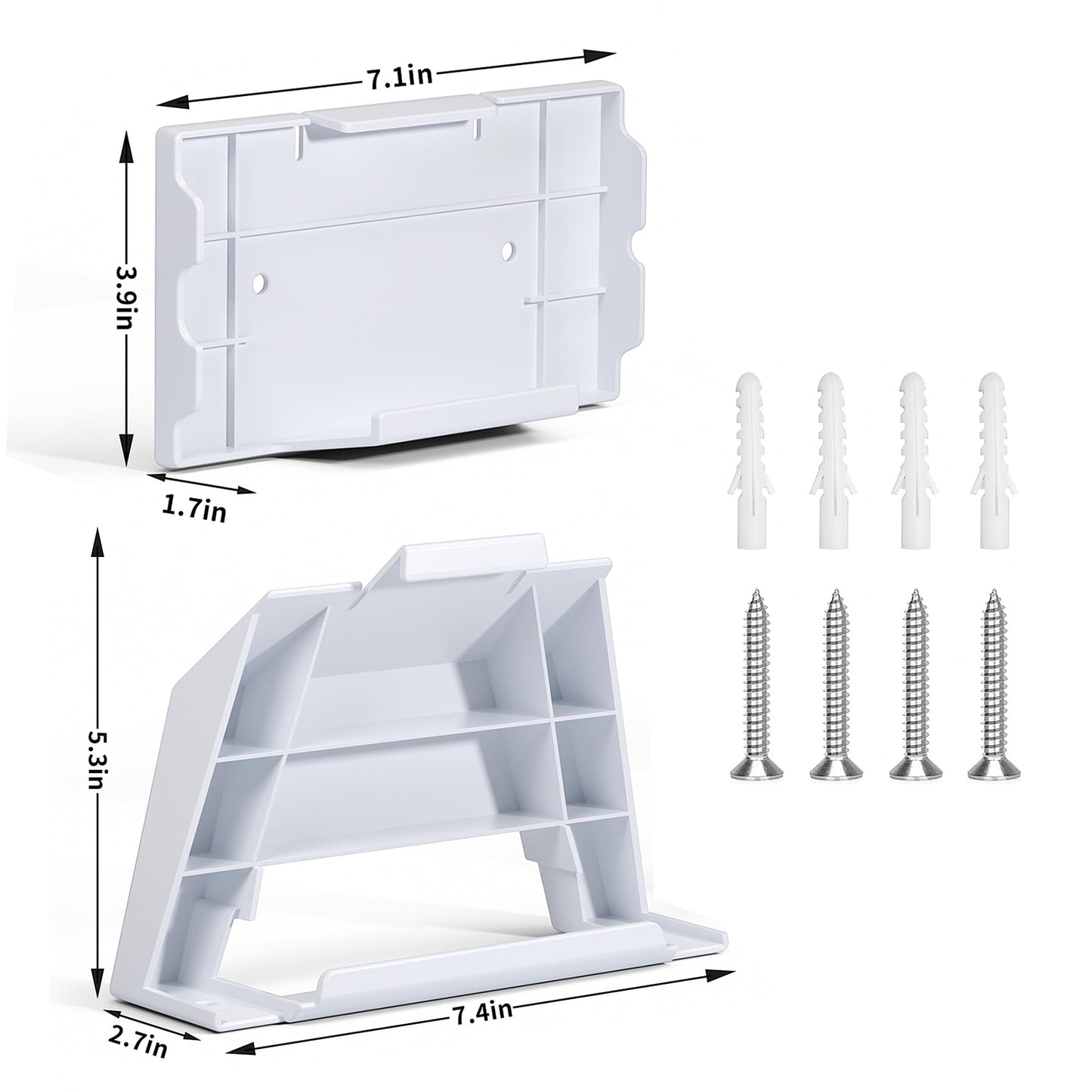 Mskekit Router Wall Mount for Starlink Gen 3,All in One V3 Mesh Router and Power Supply Mounting Kit,for StarLink V3&Gen3 HP Standard Router