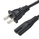 2 Prong Power Cord for Canon PIXMA TS9120 MX922 MG2522 G4210 MG7720 MG6822 MG6821 MG6820 MG5722 MG5721 MG5720 PIXMA Pro 100 Pro-100 MX472 492 495