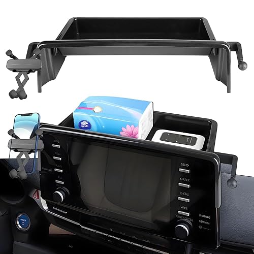 Car Phone Holder Center Console Organizer for Toyota Sienna 2021-2024?Not fit Sienna 2025?Accessories Navigation Screen Bracket Interior Decoration