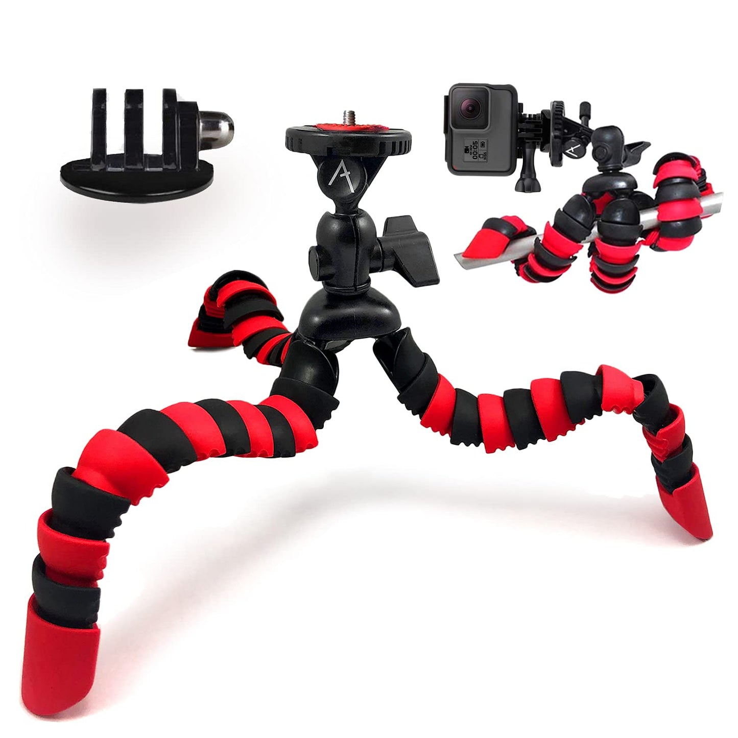 Acuvar 12" Flexible Tripod for GoPro Hero Cameras - Gorilla Pod Camera Stand, Go Pro Stand, Compatible for All GoPro Hero 9, 7, 10, Action Camera