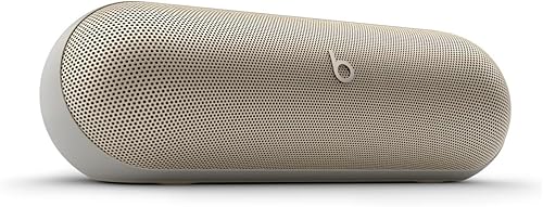 Beats Pill - Bluetooth Speaker and Portable Wireless Charger via USB-C - Built-in Microphone - Champagne Gold (Renewed Premium)