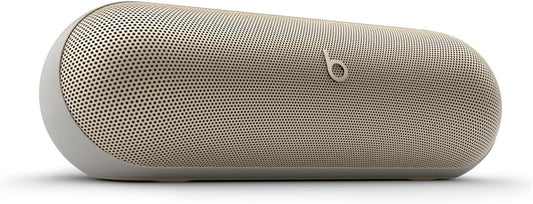 Beats Pill - Bluetooth Speaker and Portable Wireless Charger via USB-C - Built-in Microphone - Champagne Gold (Renewed Premium)