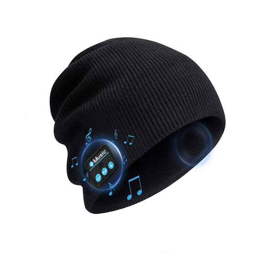 Bluetooth Beanie Hat Wireless Headphone Cap Music Soft Hat with Stereo Speakers,Winter Knit Hat Mic Hands-Free for Men Women Teenagers Sports Fitness…
