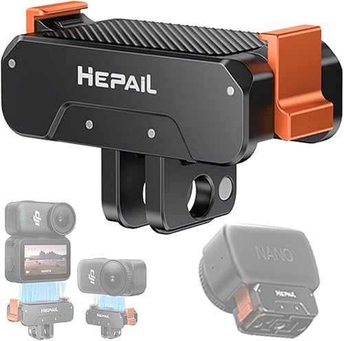 Honlyn Magnetic Quick Release Adapter Mount for DJI Osmo Nano/DJI Osmo Action 6, Magnetic Adapter Expansion Stand with 1/4''Screws for DJI Osmo Action
