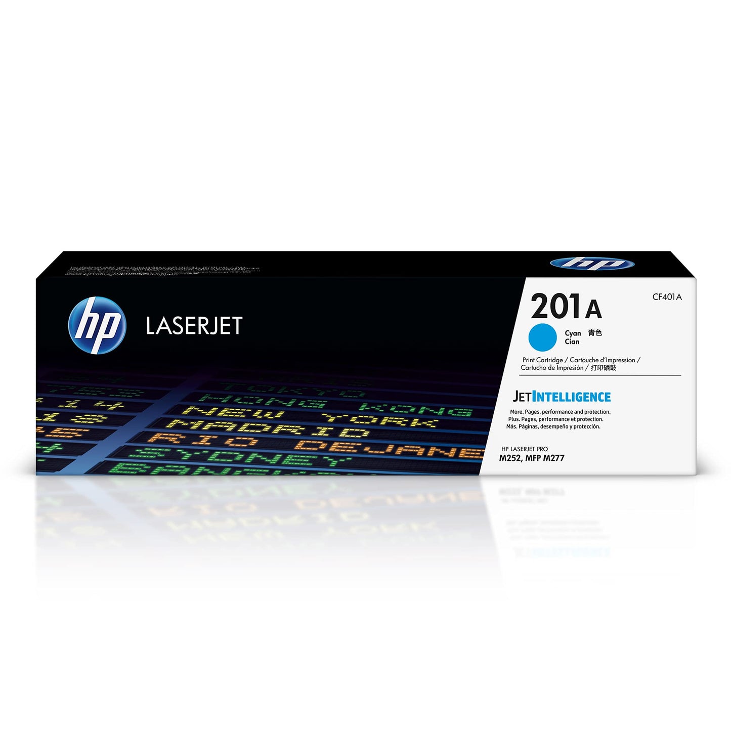 HP 201A Cyan Toner Cartridge | Works with Color LaserJet Pro M252, MFP M277 Series | CF401A