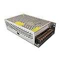 Henxlco AC 110V/220V to DC 5V 40A 200W Universal Regulated Switching Power Supply Adapter Transformer Driver Converter for LED Strip Light, Security…