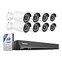 REOLINK 16CH 5MP Home Security Camera System, 8pcs Wired Outdoor PoE IP Cameras with Person/Vehicle/Pet Detection, 8MP 16CH NVR with 4TB HDD for 24-7