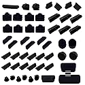 LAMPVPATH 52 PCS Anti-dust Plugs Laptop Port Dust Plugs, Commonly Used 13 Types of Laptop Computer Port Dust Covers Stoppers (52 PCS in 13 Commonly