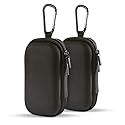 HOOTEK Durable MP3 Player Case, USB Flash Drive Case Bag Wallet, 2Pack EVA Shockproof Hard Carrying Travel Case Bag SD Memory Cards Cable Organizer