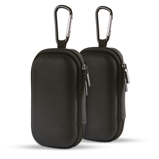 HOOTEK Durable MP3 Player Case, USB Flash Drive Case Bag Wallet, 2Pack EVA Shockproof Hard Carrying Travel Case Bag SD Memory Cards Cable Organizer