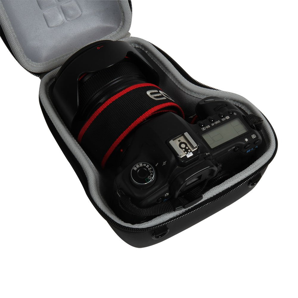 Fits Canon EOS 7D 6D 5D Mark II III IV 5DS R EF 24-105mm f/4 F4 L is USM EF 24-70mm f/2.8L II USM DSLR Lens Kit EVA Hard Storage Carrying Travel Case