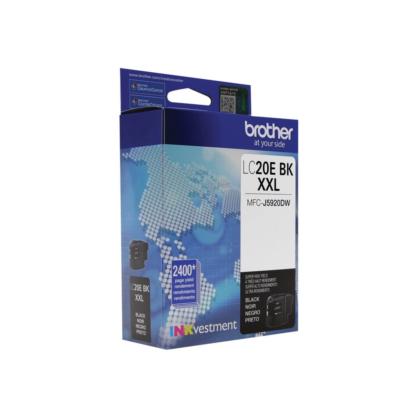 Brother LC20 Black Extra-High-Yield Ink Cartridge, LC20EBKS Environmental Program