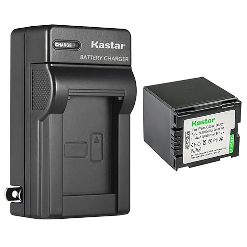 Kastar 1-Pack CGA-DU21 Battery and AC Wall Charger Replacement for Panasonic SDR-H18, SDR-H20, SDR-H200, SDR-H250, SDR-H280, SDR-H288, VDR-D100